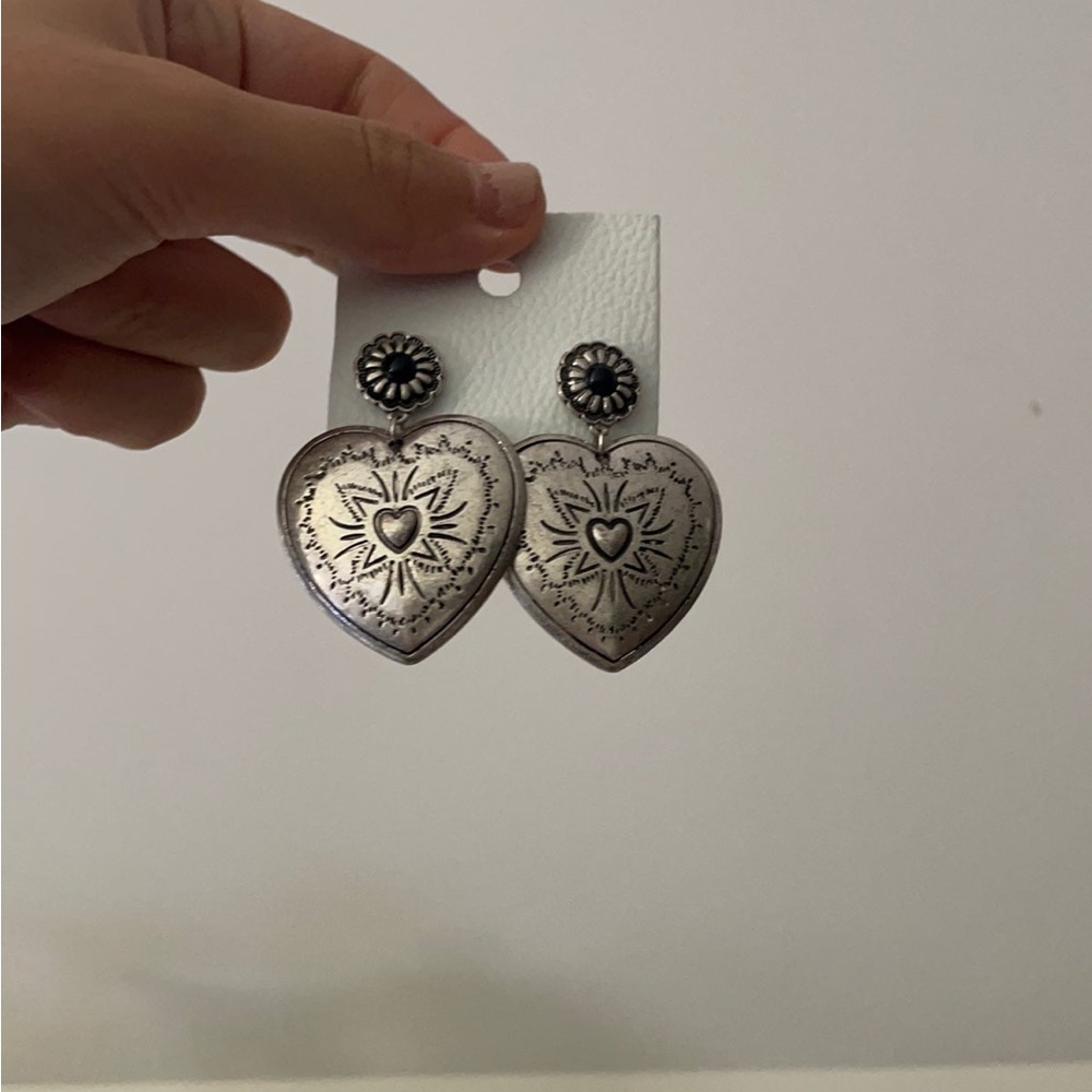 Silver earrings